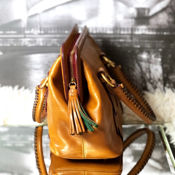 Dooney & Bourke Camel Zipper Handbag - Picture 5 of 8